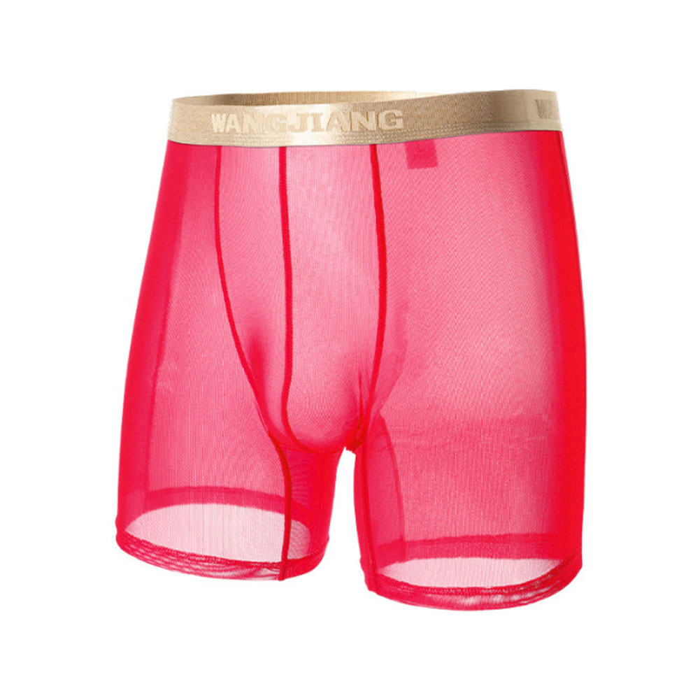 Men Mesh See Through   Thin Se - Boxer Shorts Modal ulasan dan harga