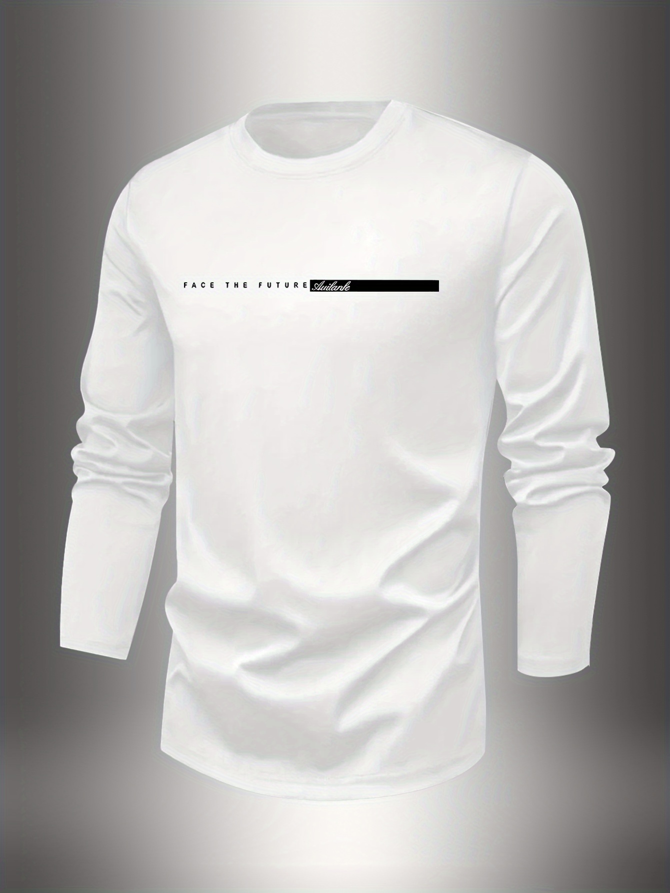 100 COTTONMen Crew Neck Long S - Undershirt Crew Neck ulasan dan harga